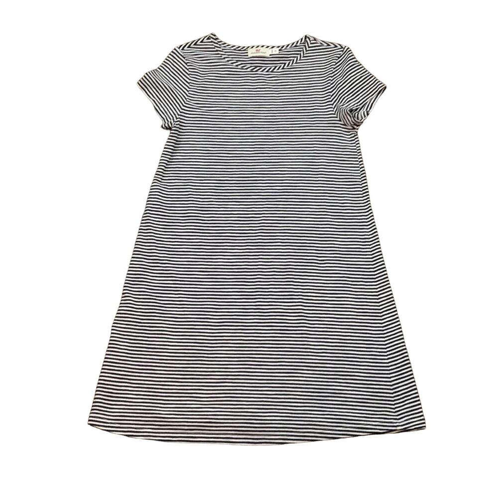 Vineyard Vines Navy Striped T-Shirt Swing Dress